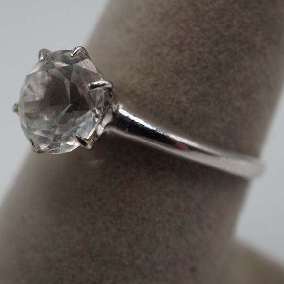 Jewelry - Sterling Silver 925 Round Solitaire Prong Set Ring Size 9 2.23g